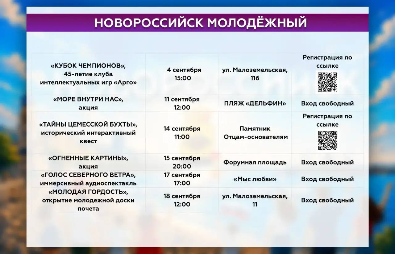 🎉 Большая праздничная программа ждет новороссийцев в честь Дня города