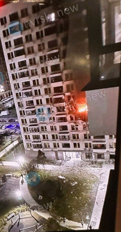 Один из ЖК Новороссийска после ночной атаки