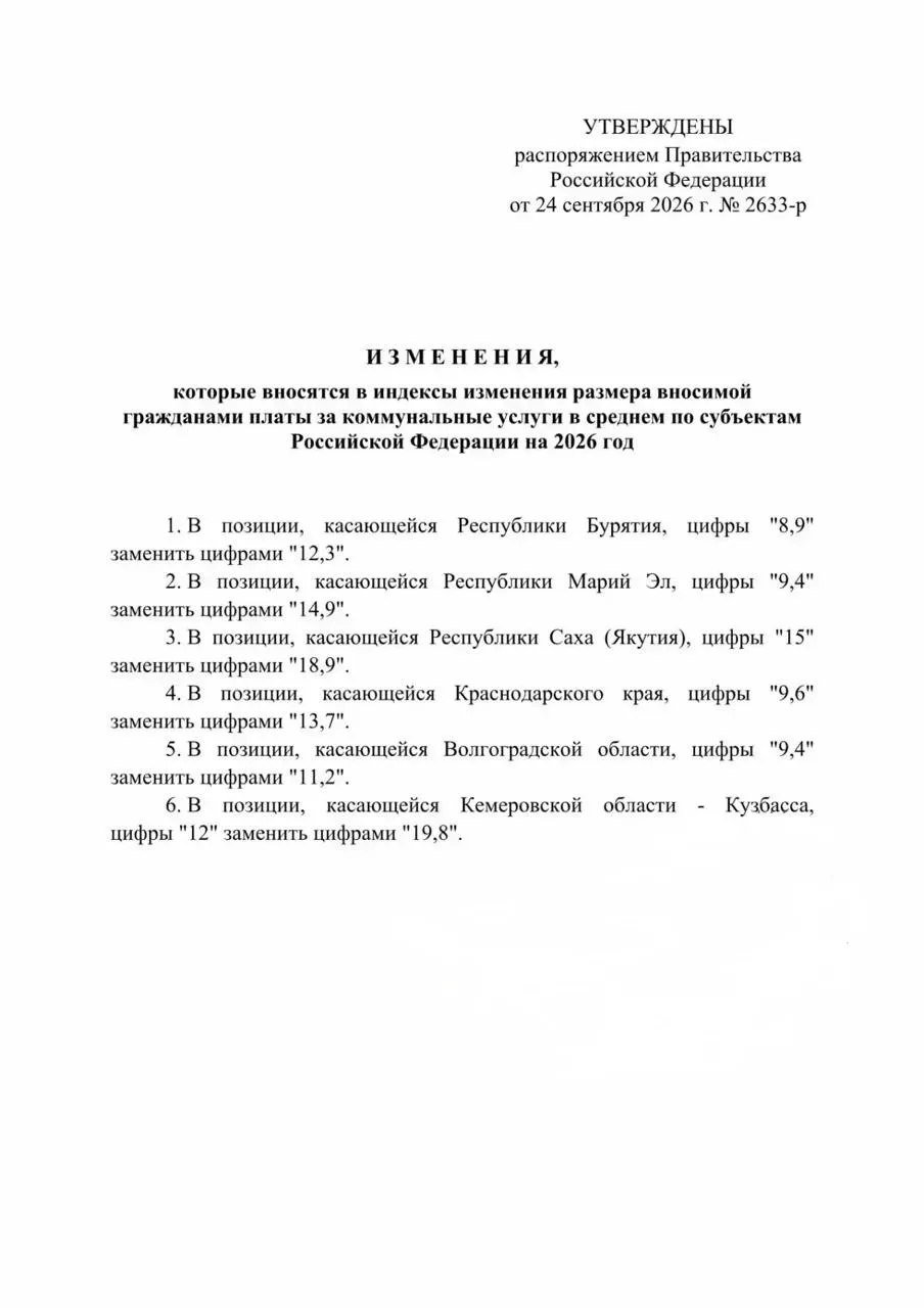 📈Коммуналка на Кубани подорожает сильнее, чем планировалось. С 1 октября средний индекс роста платы за ЖКУ в Краснодарском крае повысили с 9,6% до 13,7%.