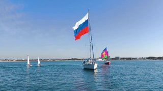 ⛵️ В Анапе прошел парад яхт, посвященный 89-летию Краснодарского края